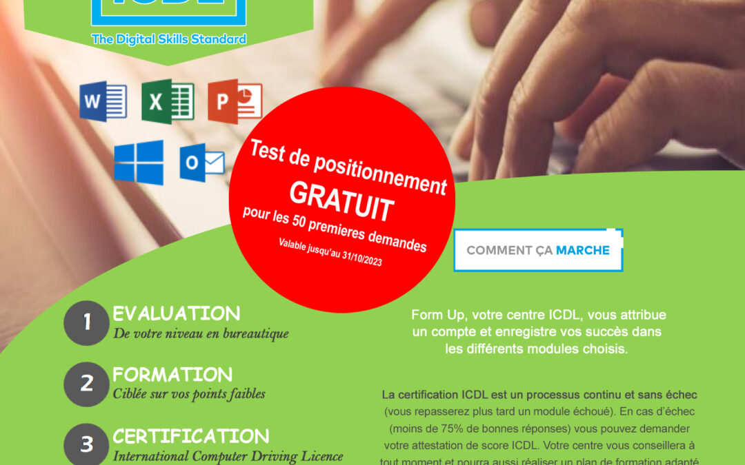 Faites la différence, valorisez vos compétences avec ICDL (ex PCIE) !