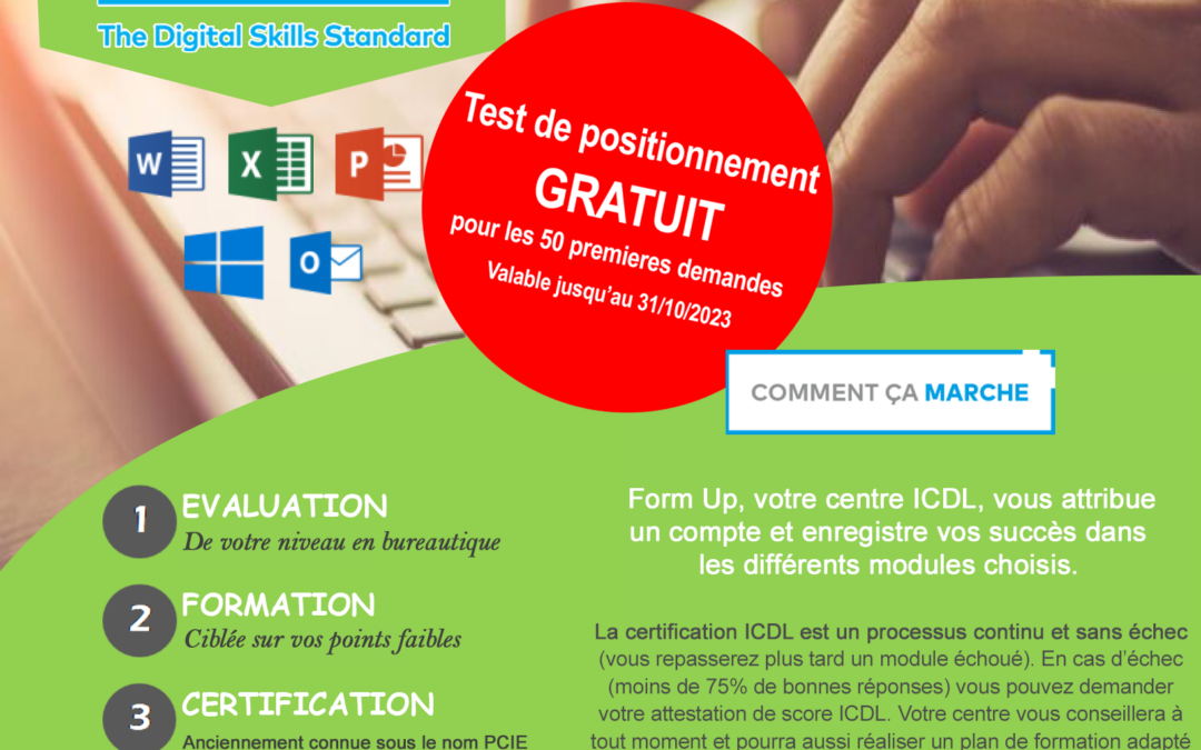 Faites la différence, valorisez vos compétences avec ICDL (ex PCIE) !